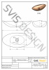S.V.I.S. Design UMYWALKA 60 CM ORION BUK LAKIER BŁYSZCZĄCY NATURALNY